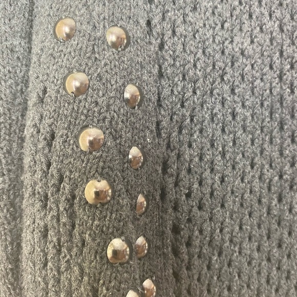 Rock & Republic Open Knit Sweater Gray Size XS - Picture 4 of 5